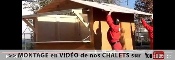 Montage chalet en bois en vid&eacute;o