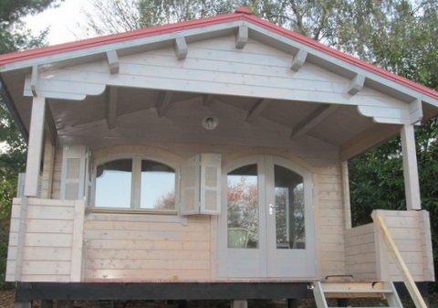 chalet en bois avec terrasse mississippi