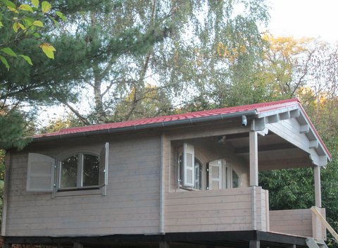 chalet en bois avec terrasse mississippi