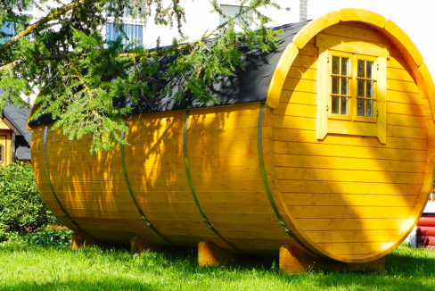 chalets-en-bois tonneau de camping habitat insolite