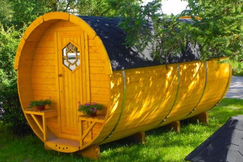 chalets-en-bois tonneau de camping habitat insolite