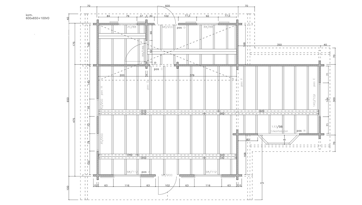 Chalet en bois MISSISSIPPI 20m2 +Terrasse Couverte - 100%modifiable