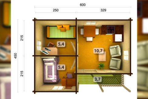 habitation legere de loisirs en bois