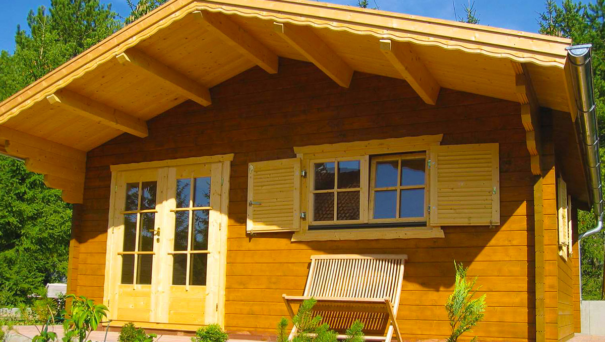 Chalet habitable en bois inférieur à 20m²