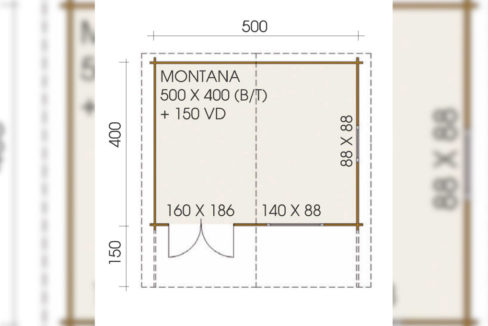 chalet en bois en kit 20m2 montana