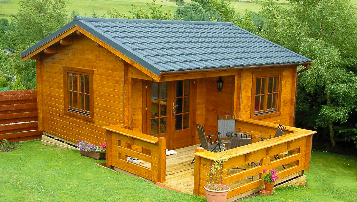 Chalet en bois UTAH 22m2 +Terrasse - Chalets en Bois habitable livré