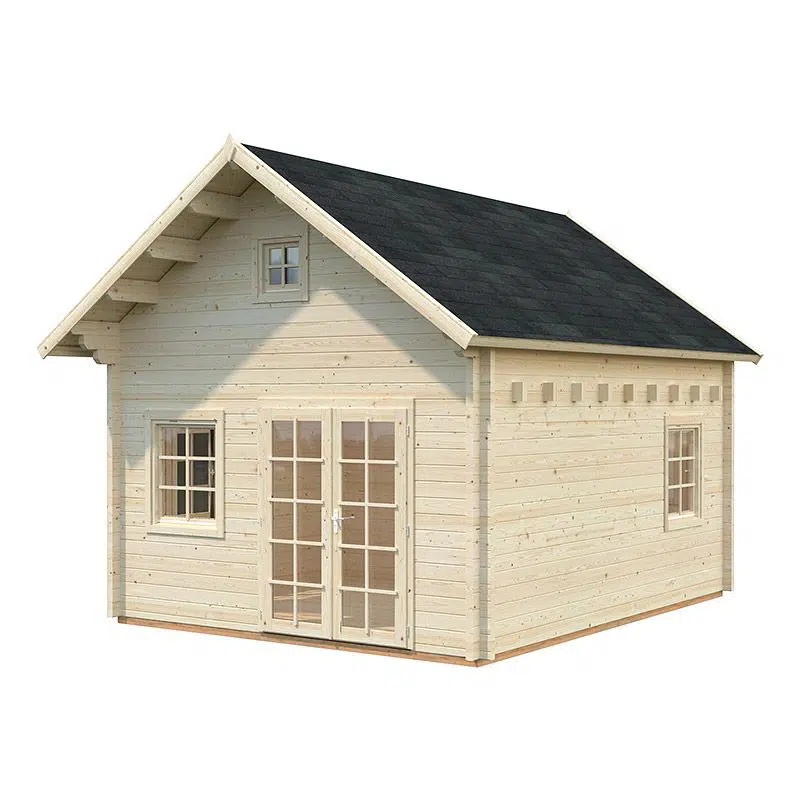 Chalet en bois Mini Maison 18.4m2 +Mezzanine totale