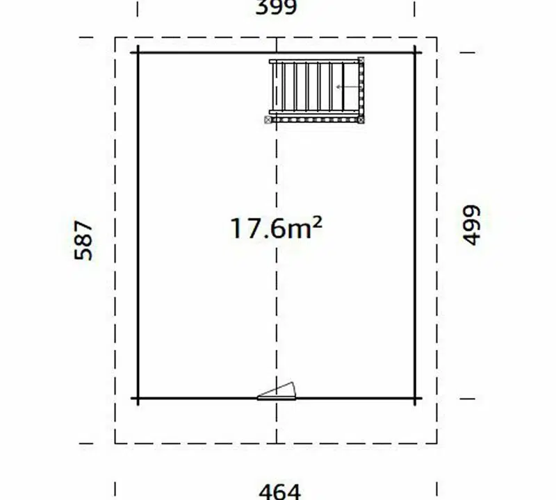 plan chalet 18m2-etage