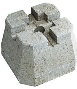 Plot béton pour montage plancher porteur