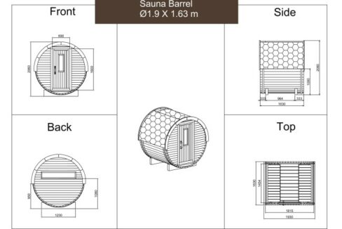 sauna tonneau mini plans