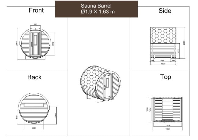 sauna tonneau mini plans