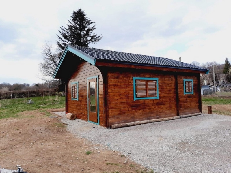 chalet en bois en kit