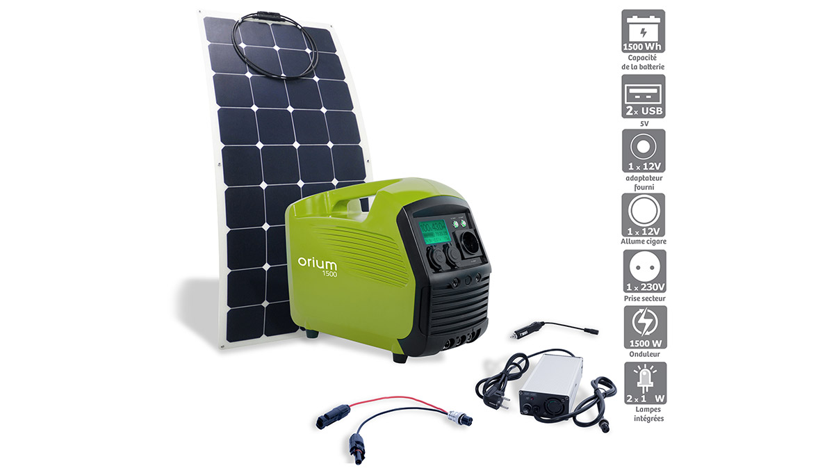 Kit solaire 120W panneau souple avec passe-toit - Solu'Sun