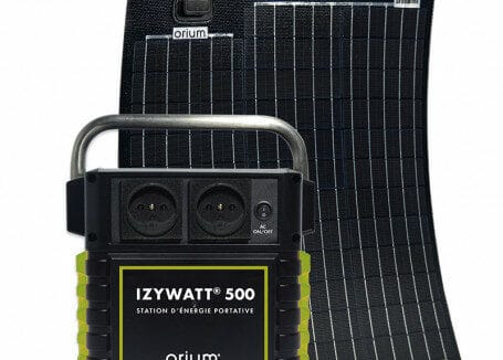 Pack Complet Batterie Externe IZYWATT 500 + Panneau Solaire Autonome semi-flexible  120W Sunpower