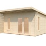 Vue chalet en kit le Gracieux 14.5m2