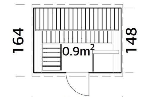 plans sauna le petit tonneau 3 places