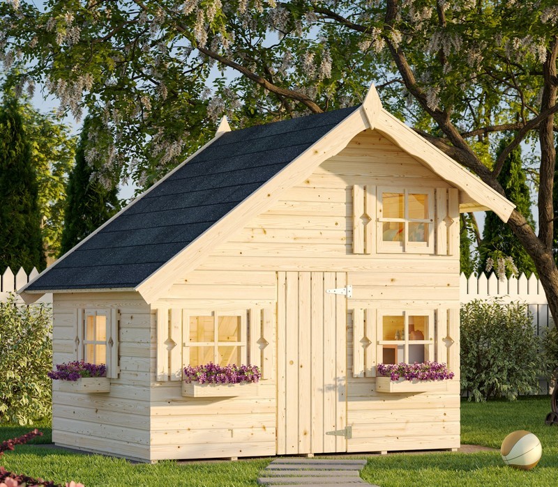 bois enfant maisonnette 3.8m2