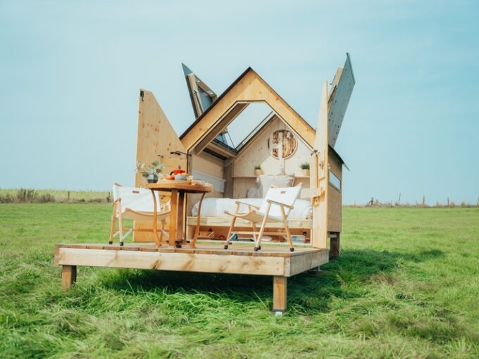 Cabane insolite Hut'Op toit ouvert