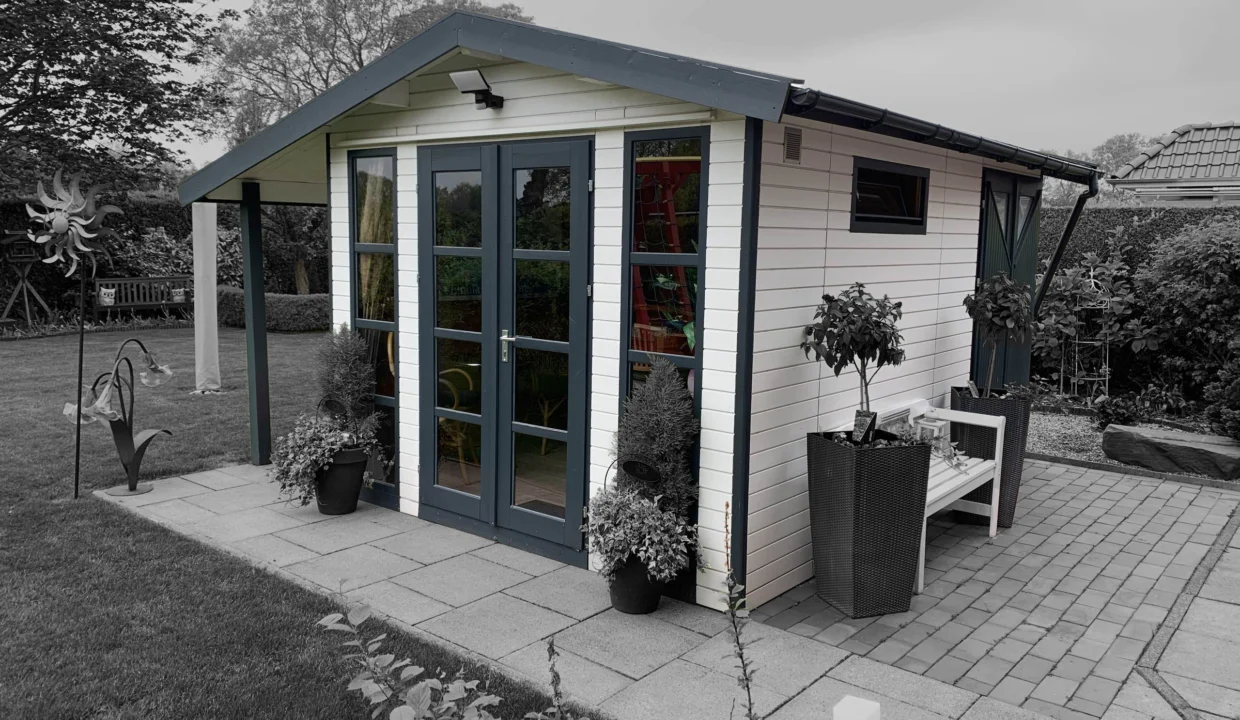 Abri de jardin bois 12,3 m² MH2 3030 S100 AN + 125 SD - vue 1