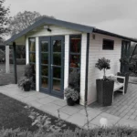 Abri de jardin bois 12,3 m² MH2 3030 S100 AN + 125 SD - vue 1