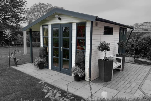 Abri de jardin bois 12,3 m² MH2 3030 S100 AN + 125 SD - vue 1