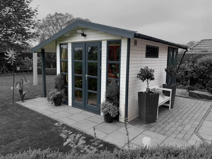 Abri de jardin bois 12,3 m² MH2 3030 S100 AN + 125 SD - vue 1