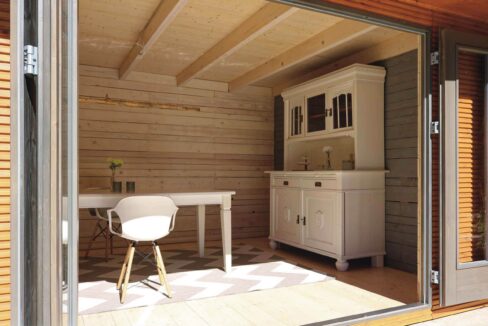 Studio bien-être en bois 14 m² Cubo 3549 - vue 1