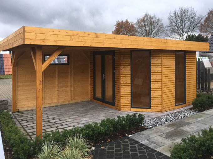 Abri de jardin bois 9 m² MH2 3030 PD + 300 AN - vue 1