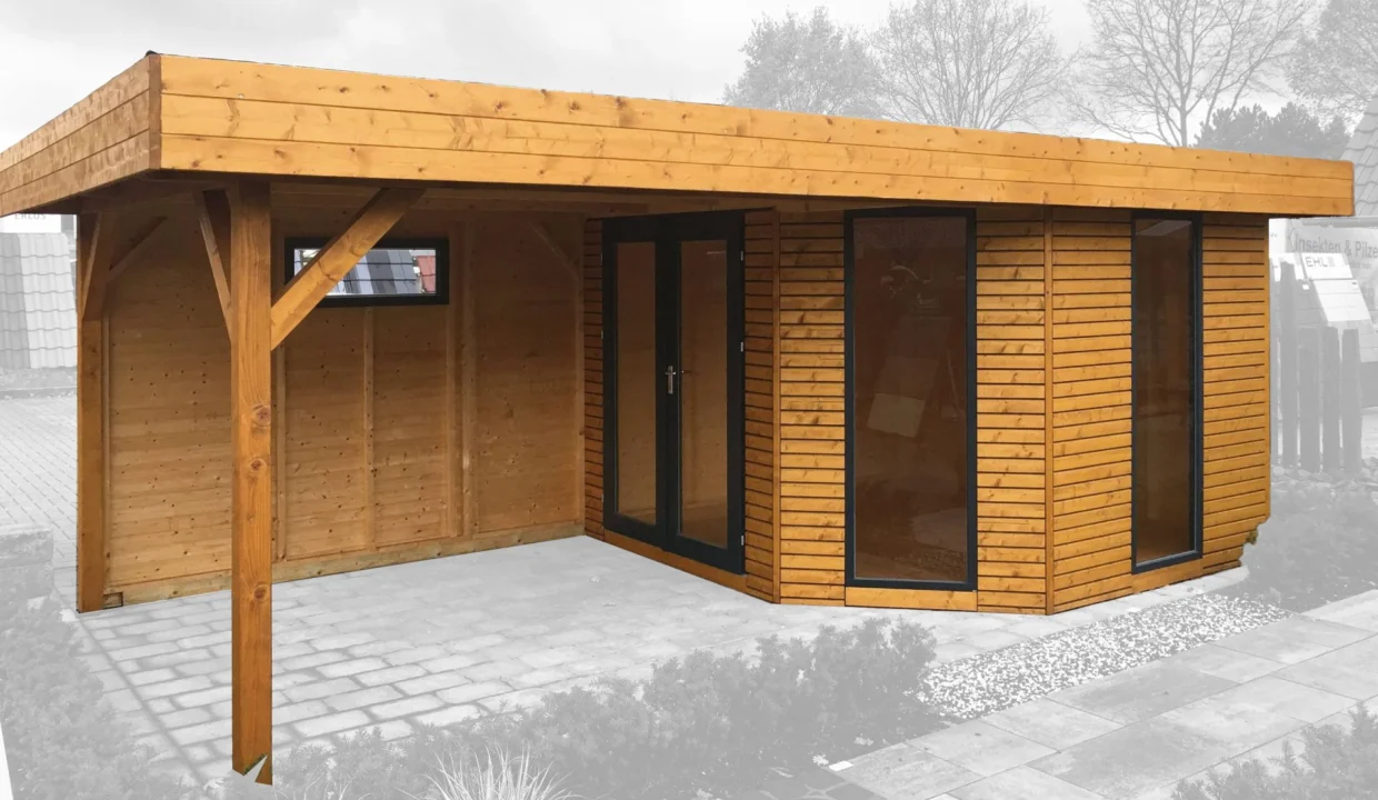Abri de jardin bois 9 m² MH2 3030 PD + 300 AN - vue 2