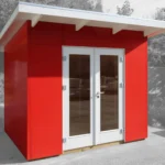 Chalet en bois MH2 2328 ALU COMPOSITE - 6,44 m² - vue 1