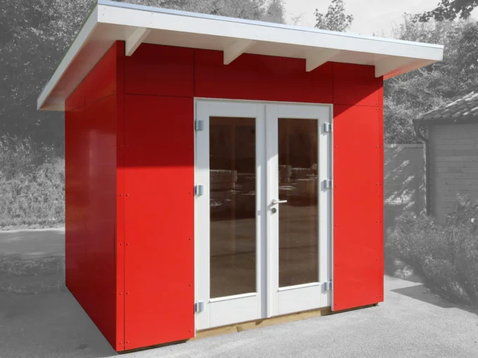 Chalet en bois MH2 2328 ALU COMPOSITE - 6,44 m² - vue 1