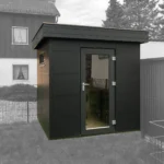 Bureau de jardin en bois MH1 2121 HPL - 4,41 m² - vue 1