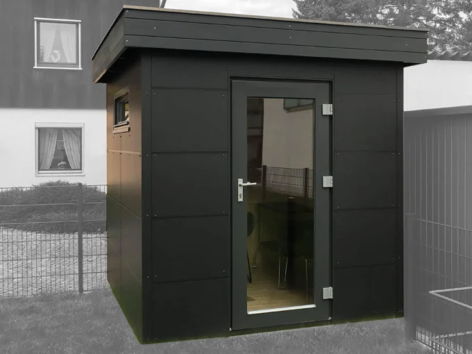 Bureau de jardin en bois MH1 2121 HPL - 4,41 m² - vue 1