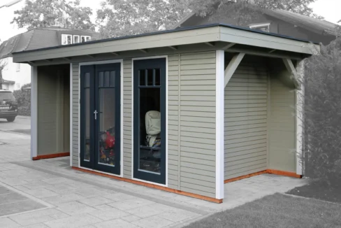 Abri de jardin bois 13,25 m² Easy 3025 F + 160 AN + 70 - vue 2