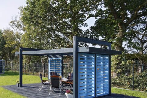 Construction de jardin en bois 14 m² Pergola - vue 3