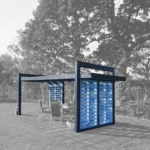 Construction de jardin en bois 14 m² Pergola - vue 1
