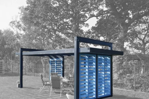 Construction de jardin en bois 14 m² Pergola - vue 1