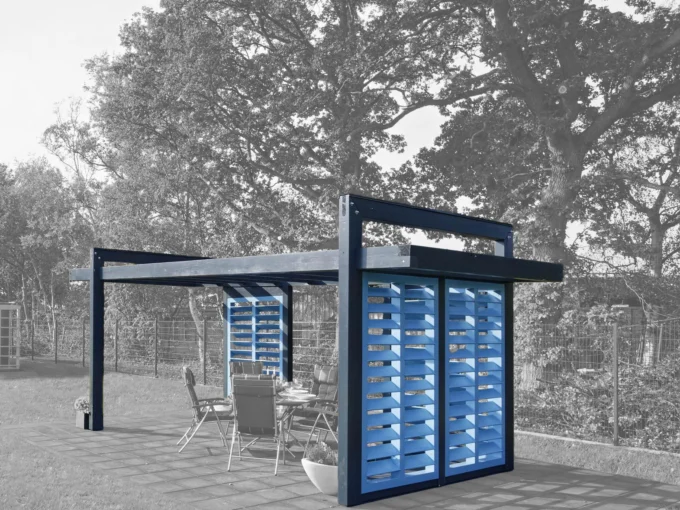 Construction de jardin en bois 14 m² Pergola - vue 1