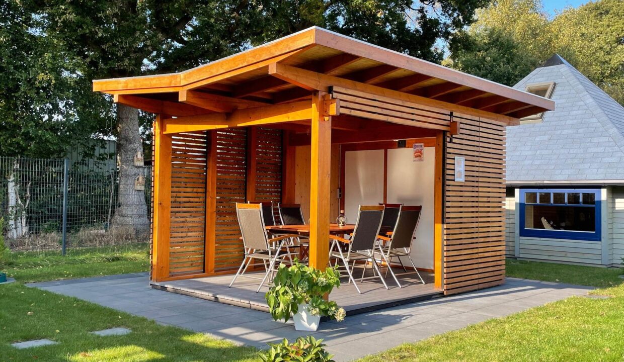 Pavillon de jardin en bois 12 m² Helena 3040 - vue 1