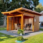 Pavillon de jardin en bois 12 m² Helena 3040 - vue 1