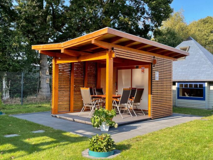 Pavillon de jardin en bois 12 m² Helena 3040 - vue 1