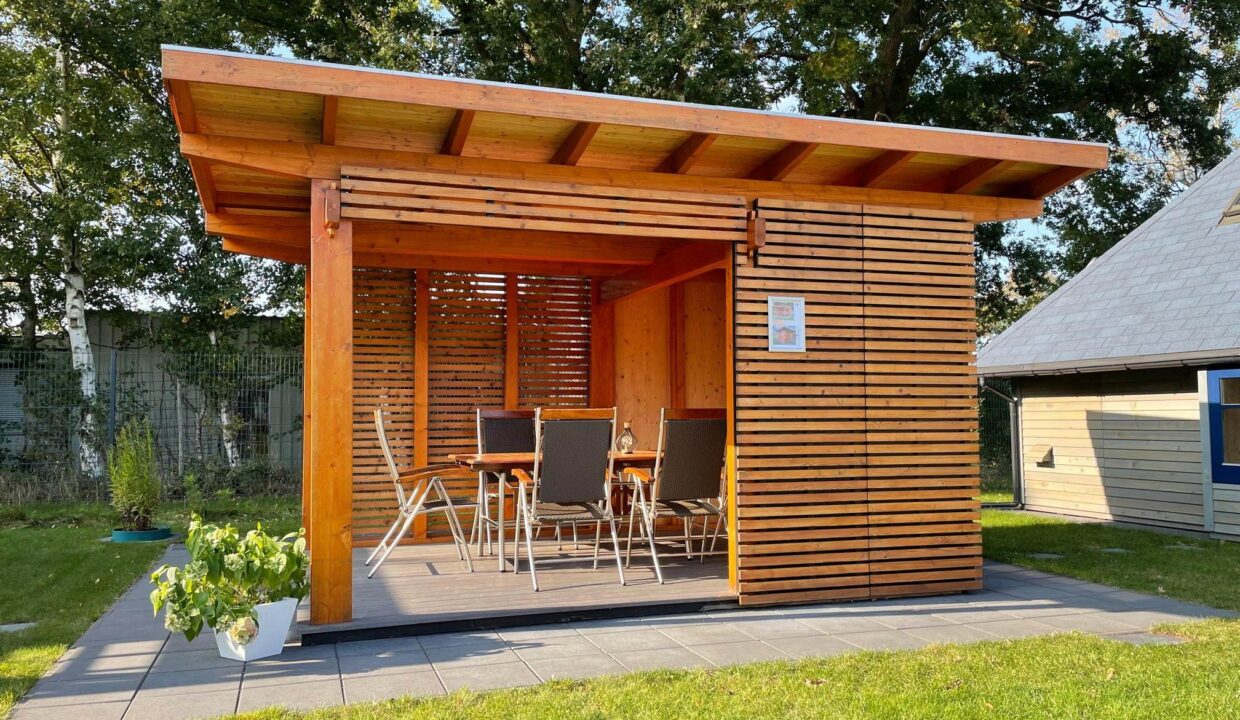 Pavillon de jardin en bois 12 m² Helena 3040 - vue 2