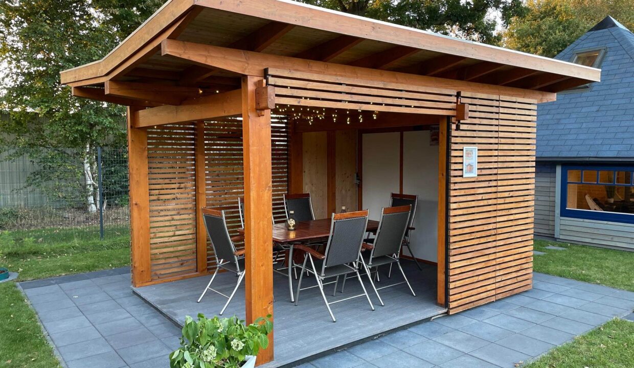 Pavillon de jardin en bois 12 m² Helena 3040 - vue 3