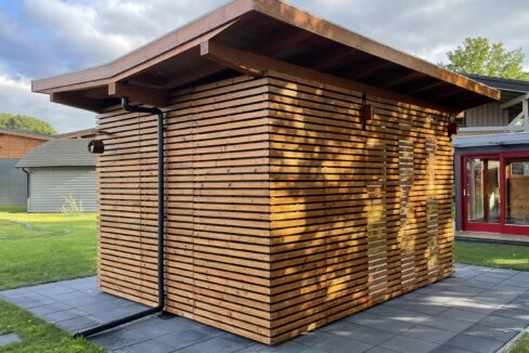 Pavillon de jardin en bois 12 m² Helena 3040 - vue 4