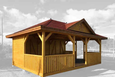Construction de jardin en bois 35 m² Helena 7050 - vue 1
