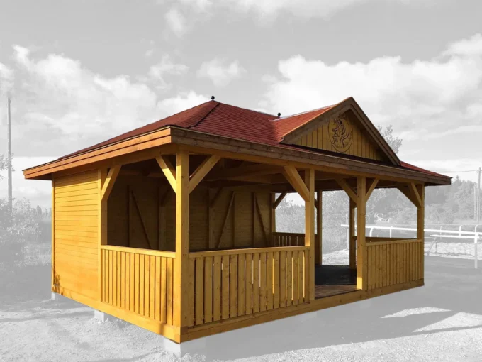 Construction de jardin en bois 35 m² Helena 7050 - vue 1