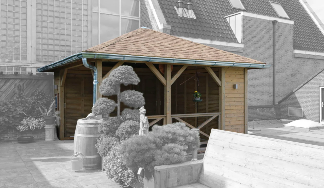Pavillon de jardin en bois 20,25 m² Helena 4545 - vue 4