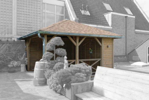 Pavillon de jardin en bois 20,25 m² Helena 4545 - vue 4