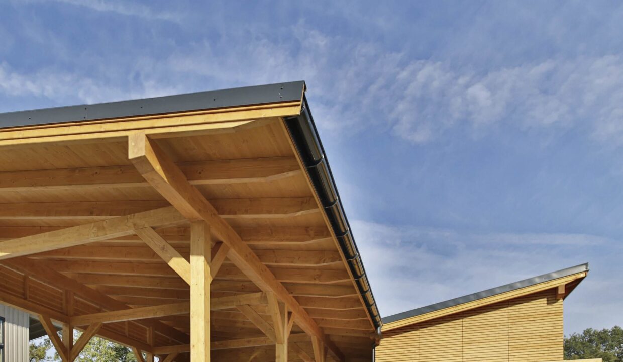 Carport en bois  m² Butterfly - vue 3