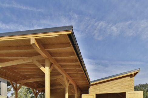 Carport en bois  m² Butterfly - vue 3